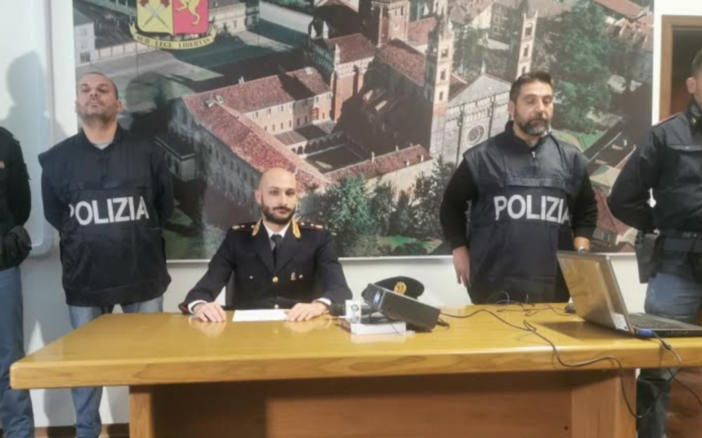 Conferenza stampa della Squadra Mobile