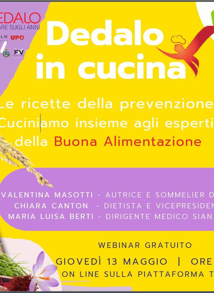 Ripartono le attività del progetto Dedalo volare sugli anni: si ricomincia dalla cucina.