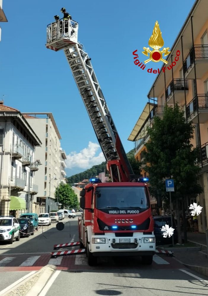 Dissesto statico a Quarona, intervento dei Vigili del Fuoco