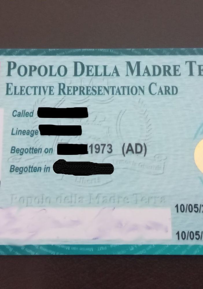Il documento contraffatto sequestrato