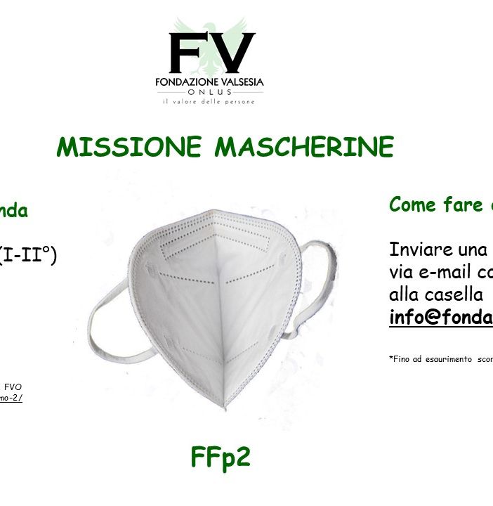 Fornitura gratuita di mascherine FFP2 per l’istituto Lancia di Borgosesia