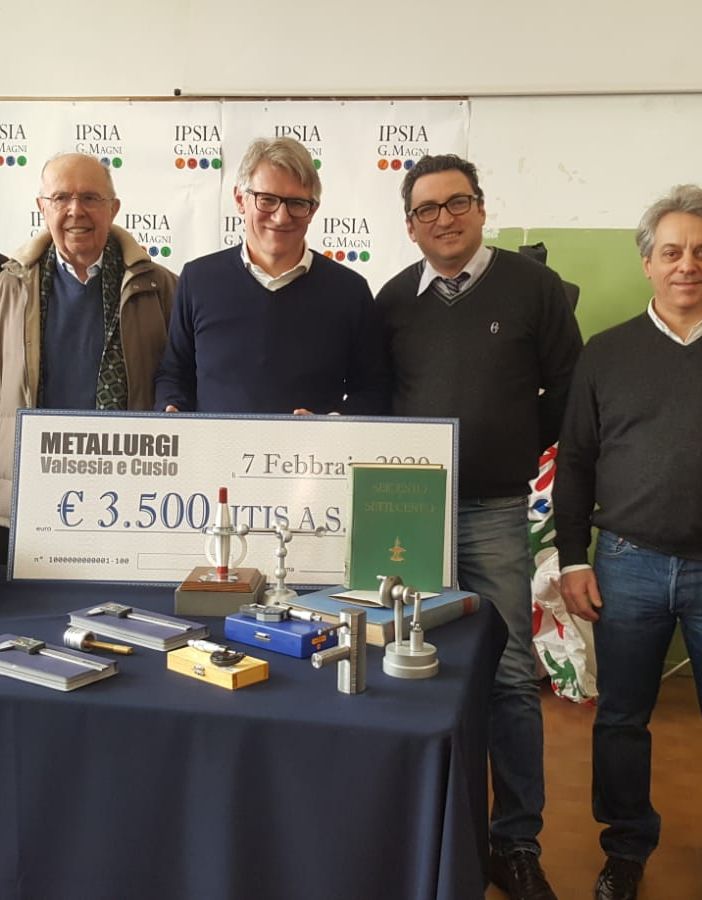 Ipsia, dai Metallurgi Valsesia e Cusio 3500 euro per realizzare il laboratorio di saldatura