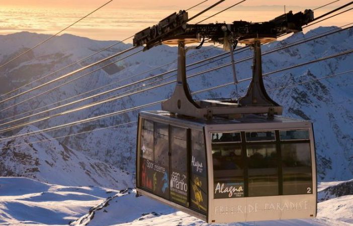 Nella foto la funivia di Alagna