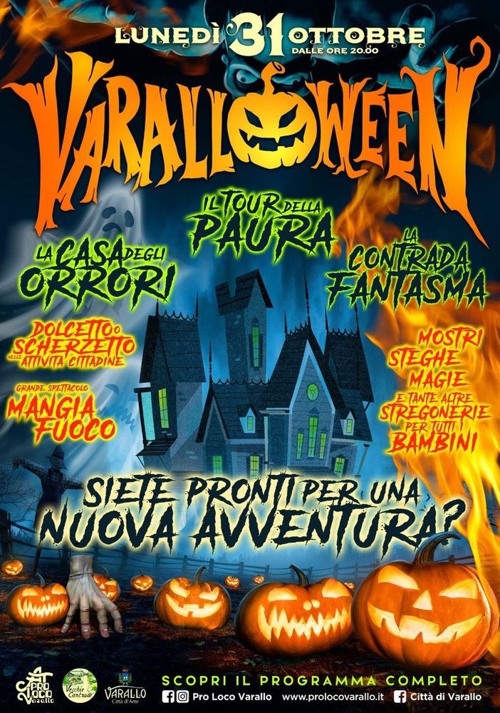 La Pro Loco di Varallo torna con la quindicesima edizione di Varalloween, lunedì 31 ottobre 2022