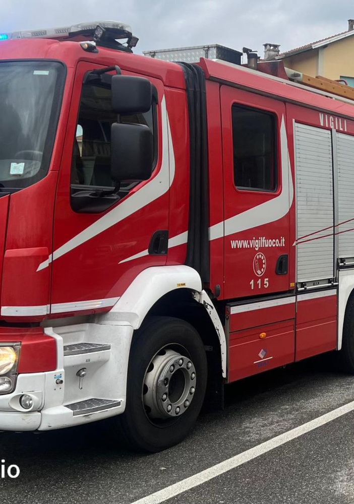 Incendio tetto a Borgo D’Ale