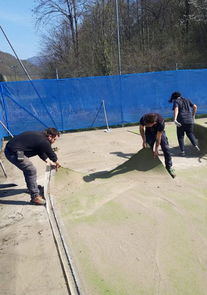 Quarona: Al via i lavori di rifacimento del campo da tennis