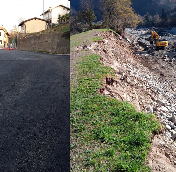 Cantieri a Pray: riapre al traffico strada per Flecchia. Lavori ad argini del Sessera