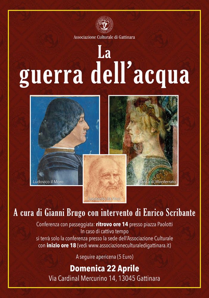 Incontro &quot;La guerra dell'acqua&quot; all'Associazione Culturale di Gattinara