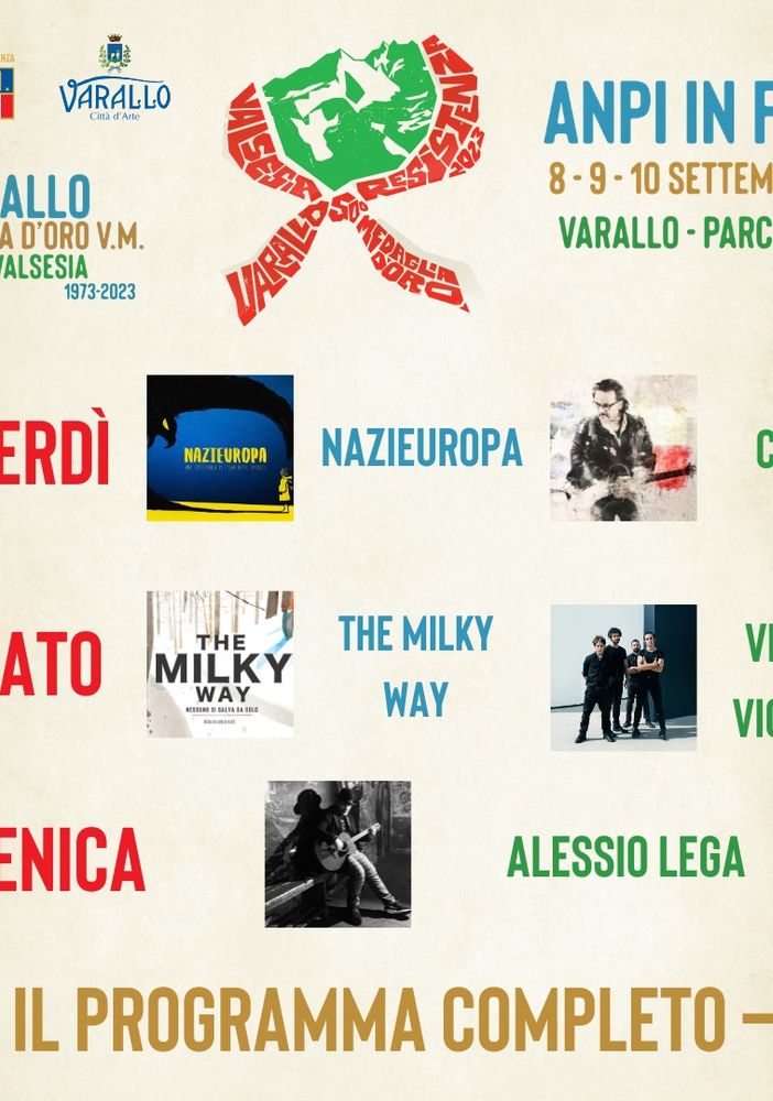 -9-10 settembre a Varallo, al Parco d’Adda, una grande festa di piazza