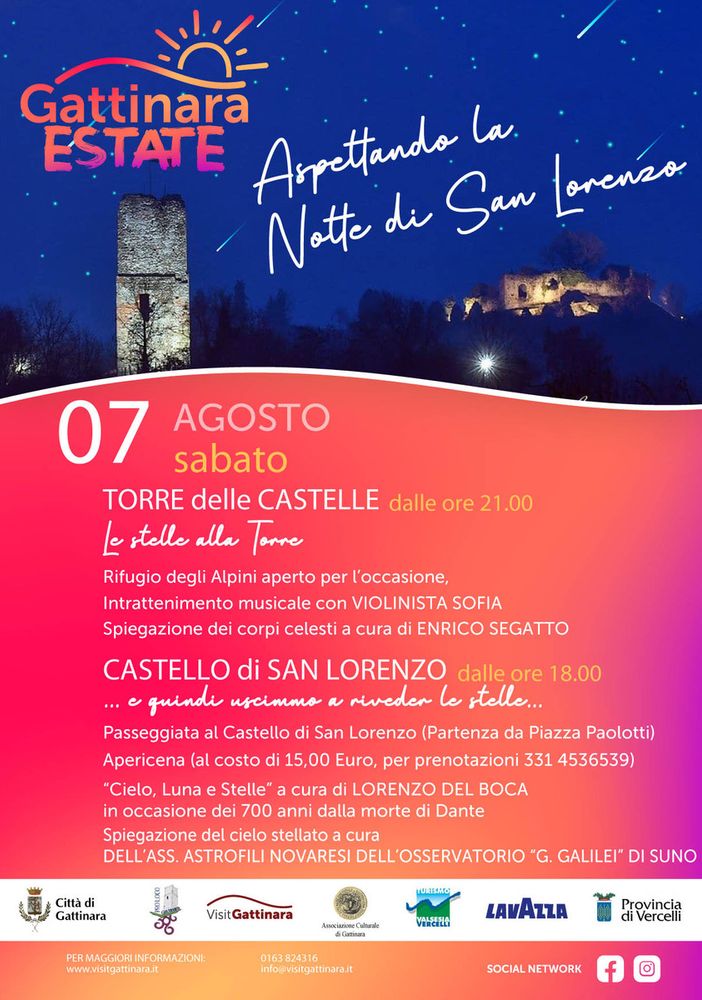 Aspettando la Notte di San Lorenzo a Gattinara
