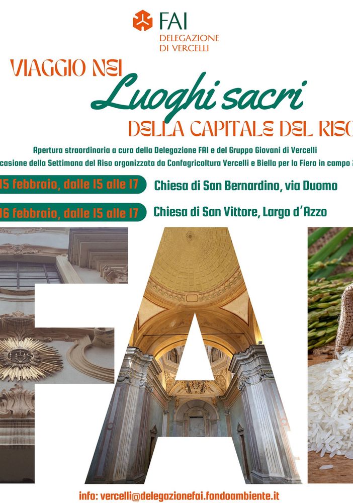Delegazione Fai Vercelli: nuovi appuntamenti