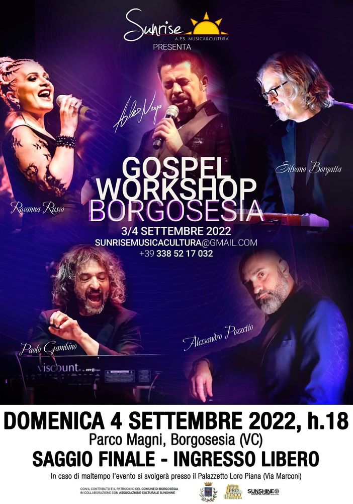 Borgosesia: “Live Gospel Show” Serata benefica a favore di &quot;Un villaggio per amico&quot;