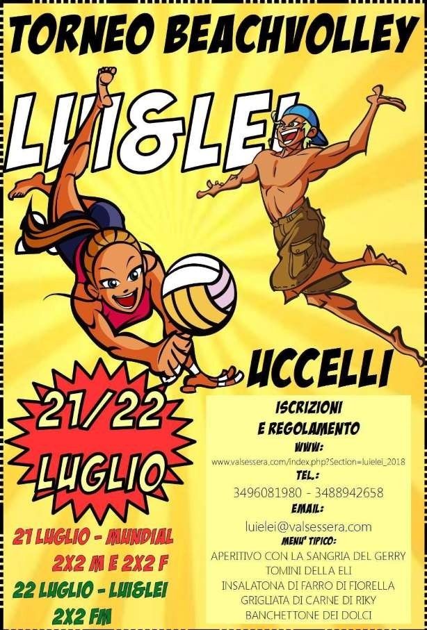 Torneo di Beach Volley LUI&amp;Lei 2018 ad Uccelli