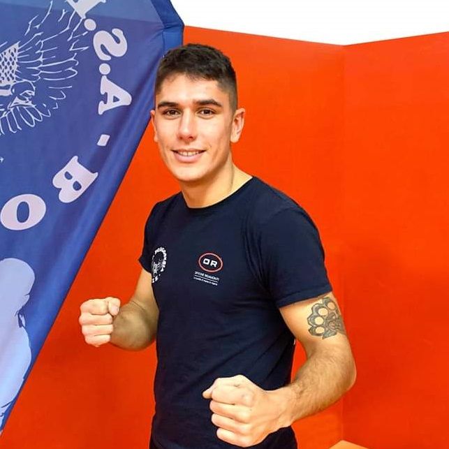 Tommaso Marando ai campionati nazionali di boxe