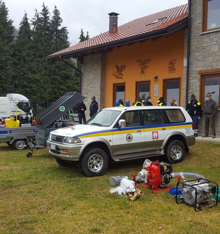 I mezzi del Coordinamento Territoriale di Protezione Civile anche a Roccapietra grazie a Fondazione Valsesia FOTO