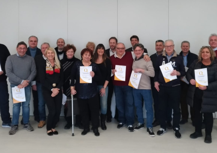 Alcuni degli imprenditori premiati dalla Camera di Commercio con il Marchio di Qualità