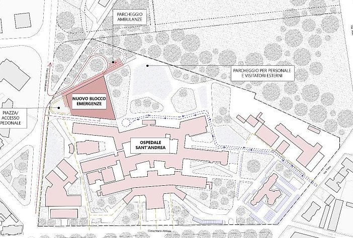 Al via la realizzazione del nuovo blocco ospedaliero del Sant'Andrea