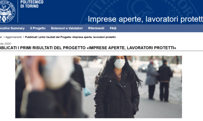 Il Piemonte guarda alla Fase 2: online i primi risultati del Poli, mentre dal 4 maggio potrebbero diventare obbligatorie le mascherine