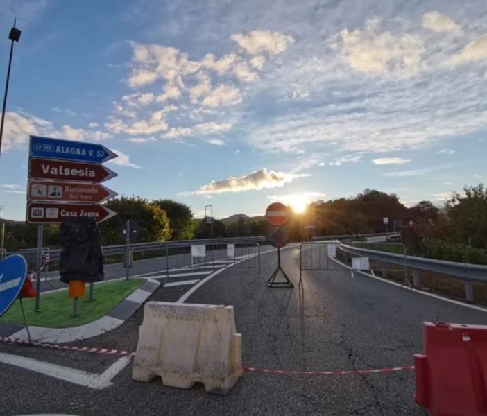 Resta chiuso il ponte tra Serravalle e Grignasco