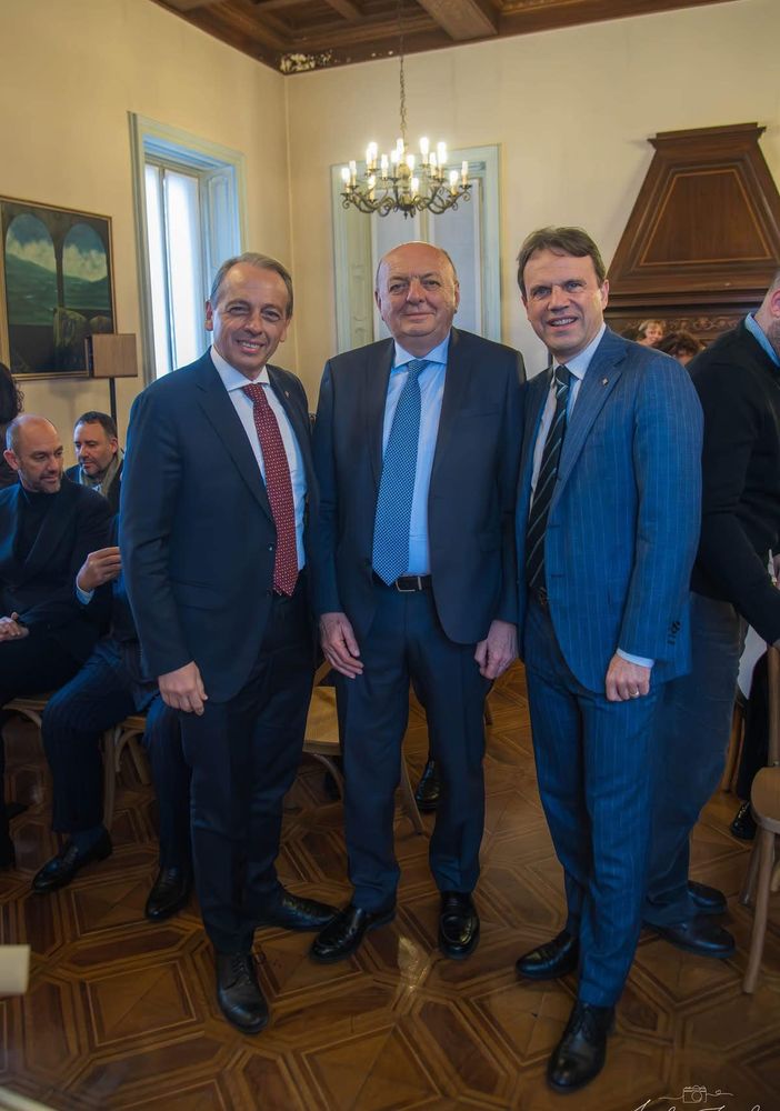 Il Senatore Roberto Rosso , il Ministro Gilberto Pichetto e l’assessore regionale Andrea Tronzano  a Quaona