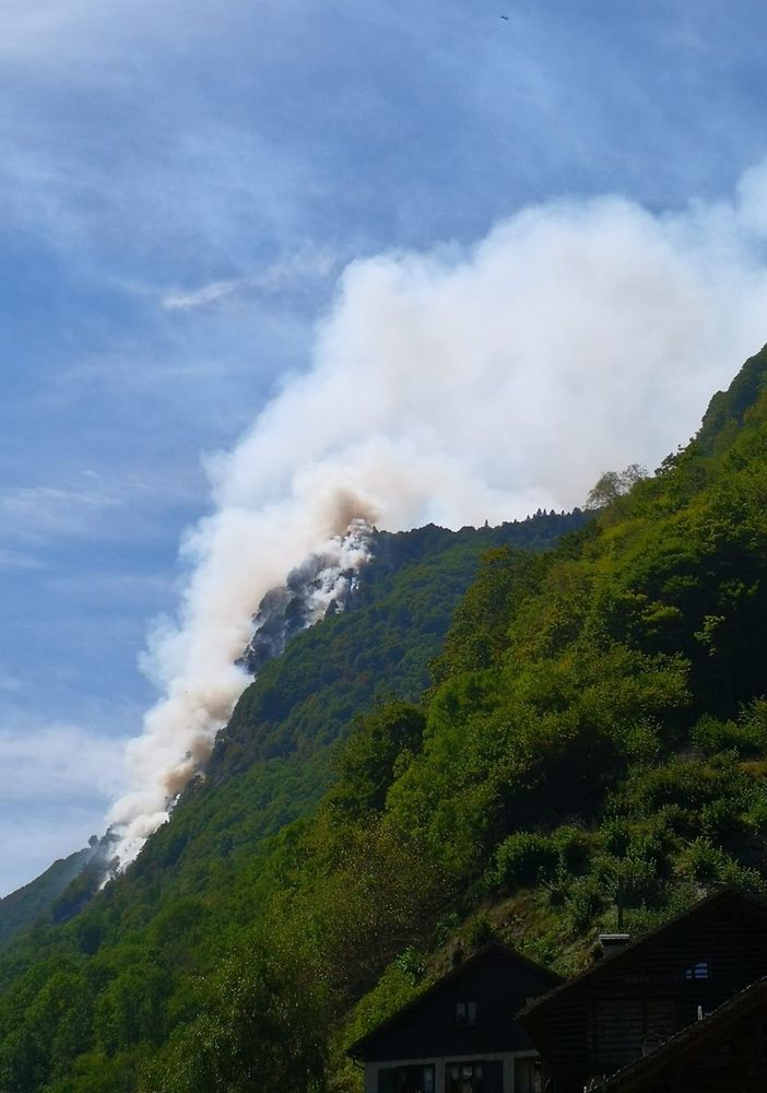 Incendio a Rassa, in azione canadair ed elicottero