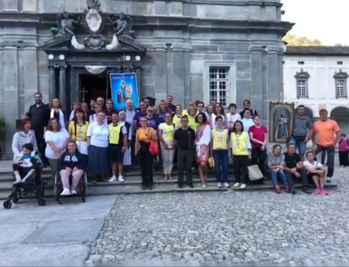 Il pellegrinaggio ad Oropa de il Cammino della Luce di Pray, FOTO
