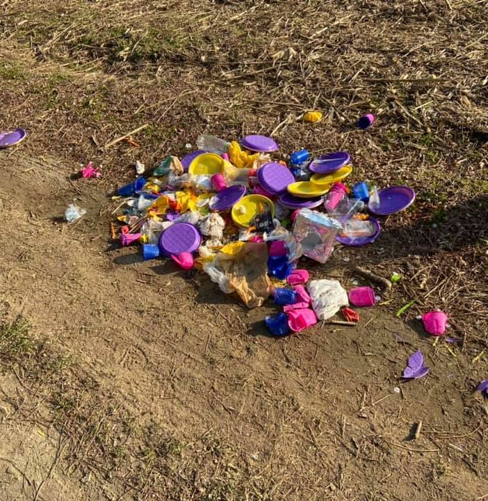 I resti di una festa abbandonati in mezzo alla natura a Ghemme