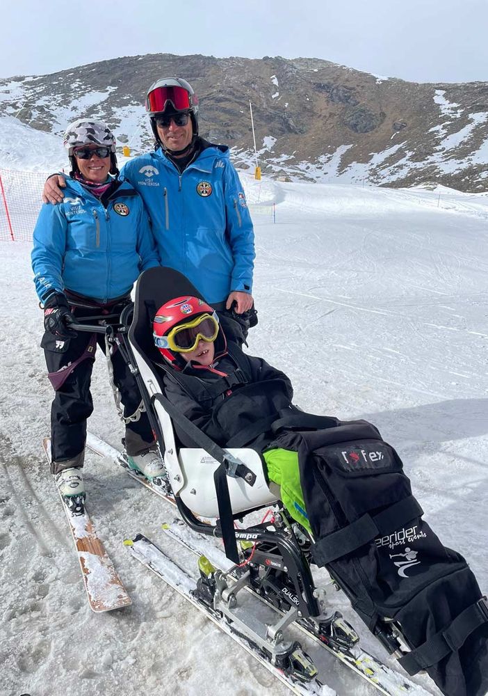 Progetto disabilità sulle piste con la Scuola sci Alagna