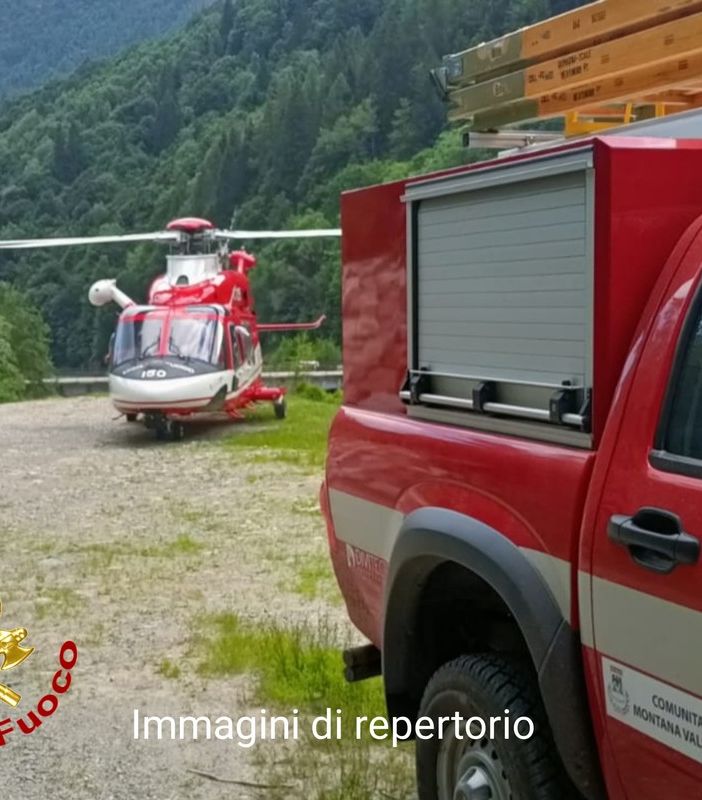 Disperso ad Alagna: intervengono i Vigili del Fuoco.