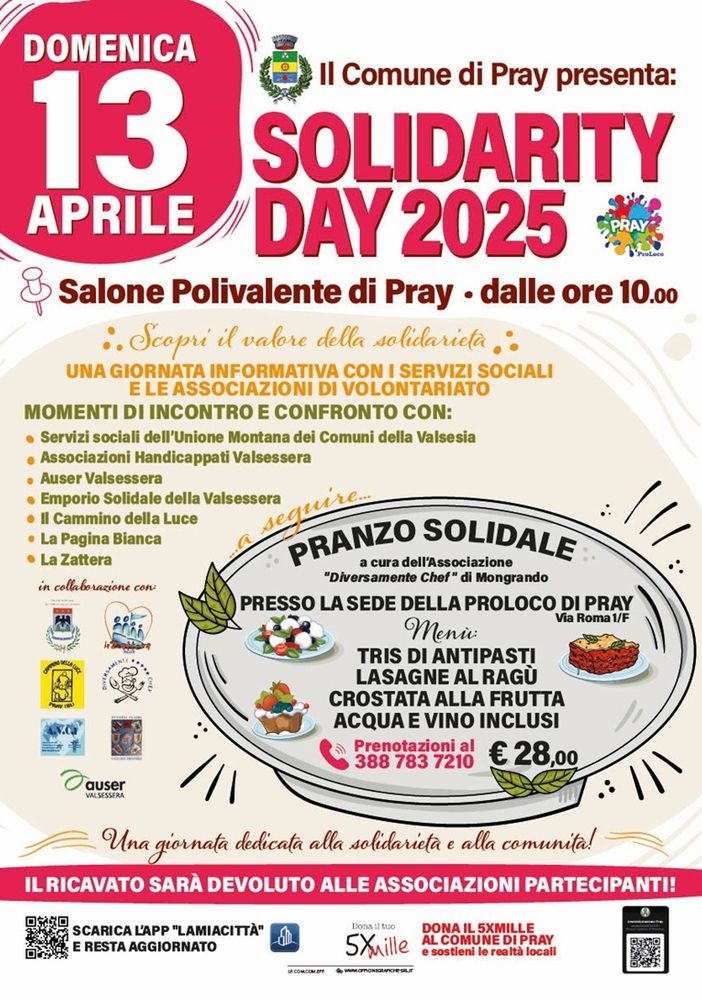 Valsessera: Pray organizza un weekend all’insegna della solidarietà e dell'inclusione.