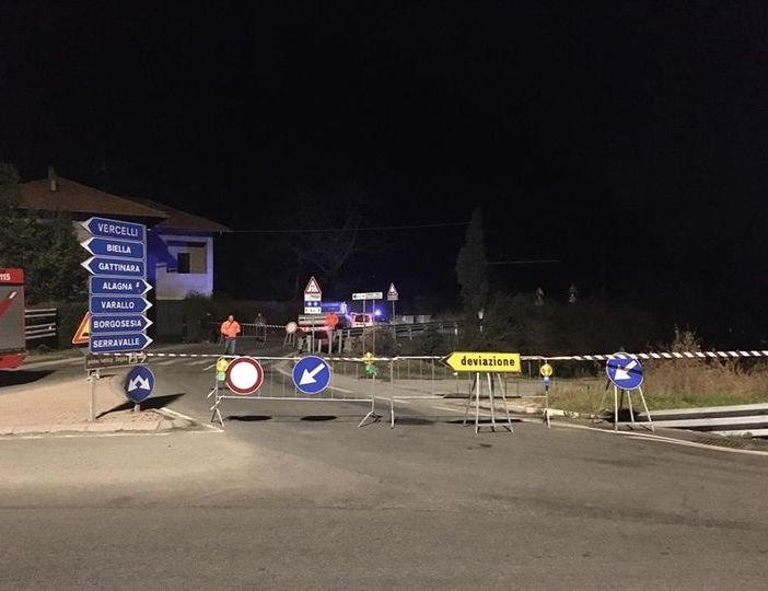 Romagnano Sesia: Aggiornamento Chiusura  SP165 PER &quot;VINTEBBIO&quot;