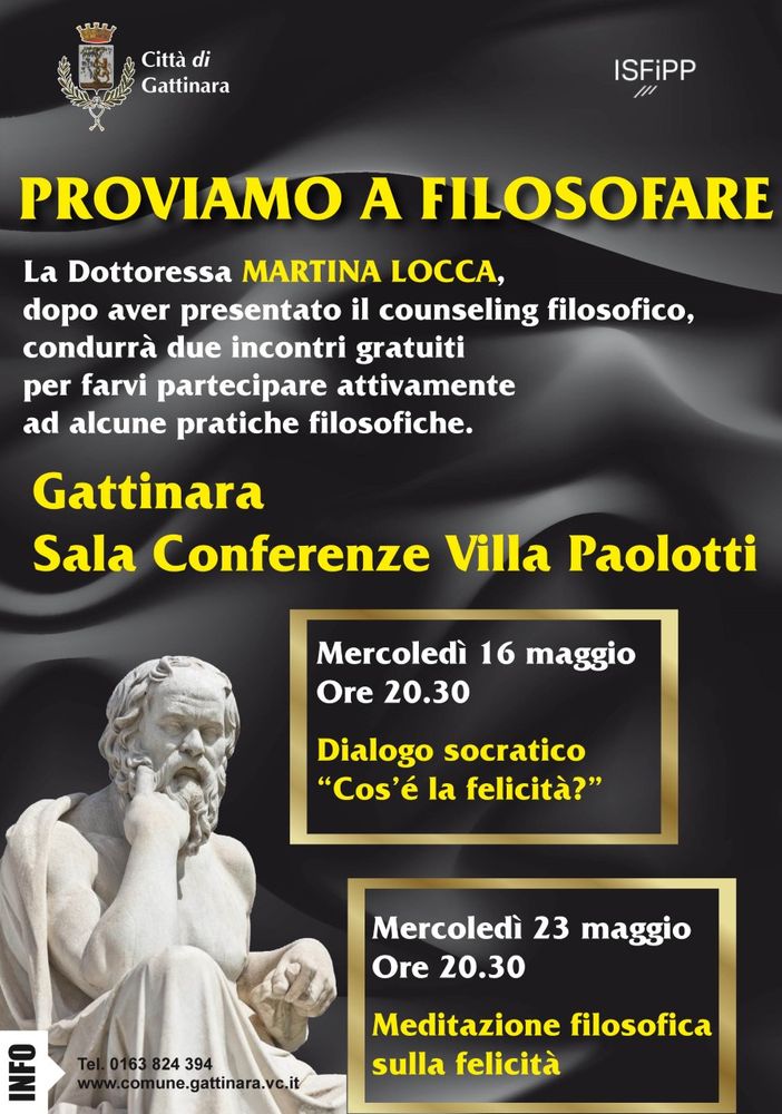 Gattinara: Doppio appuntamento con il Counseling Filosofico in Villa Paolotti