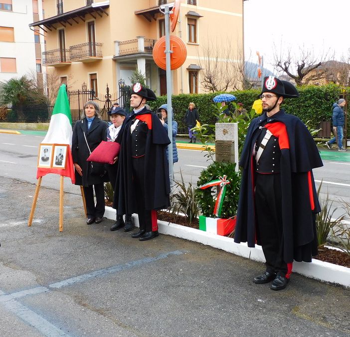 Varallo ha intitolato una piazza  al maresciallo Arturo Vescia e al carabiniere Giuseppe Marchiando