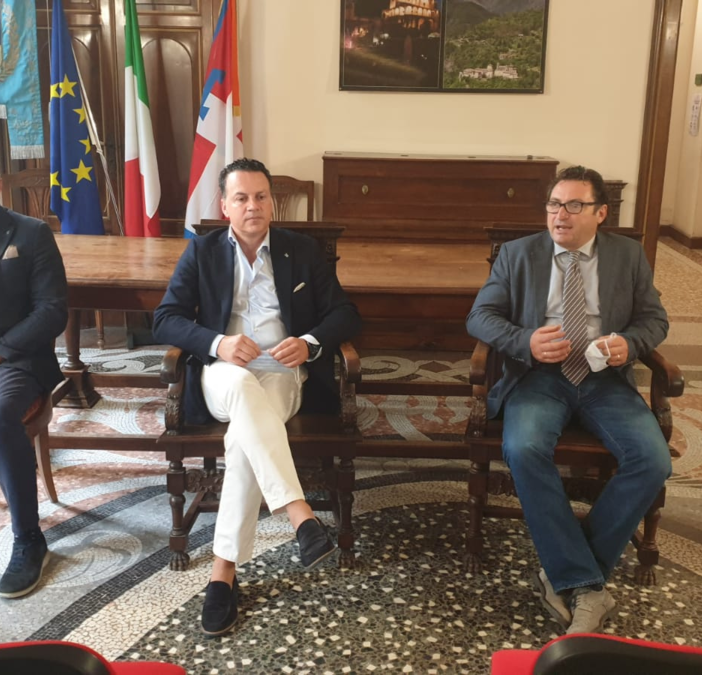 Da sinistra a destra: Gian Mario Morello, Eraldo Botta e Carmelo Profetto