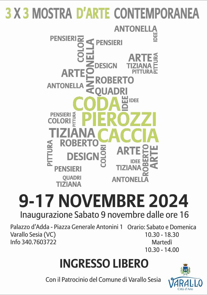 A Varallo la mostra d'arte 3x3.