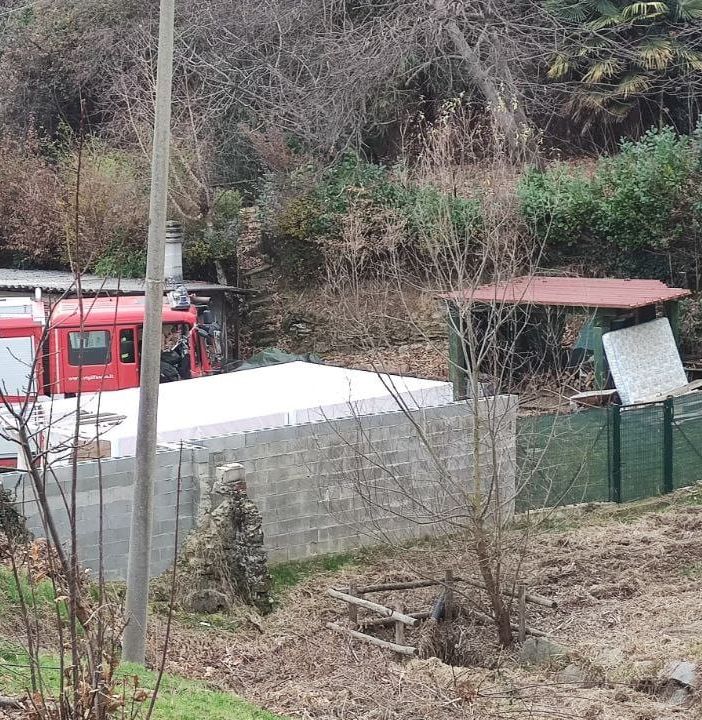 Principi d'incendio a Santo Stefano, Vigili del Fuoco in azione a Bioglio e Sostegno