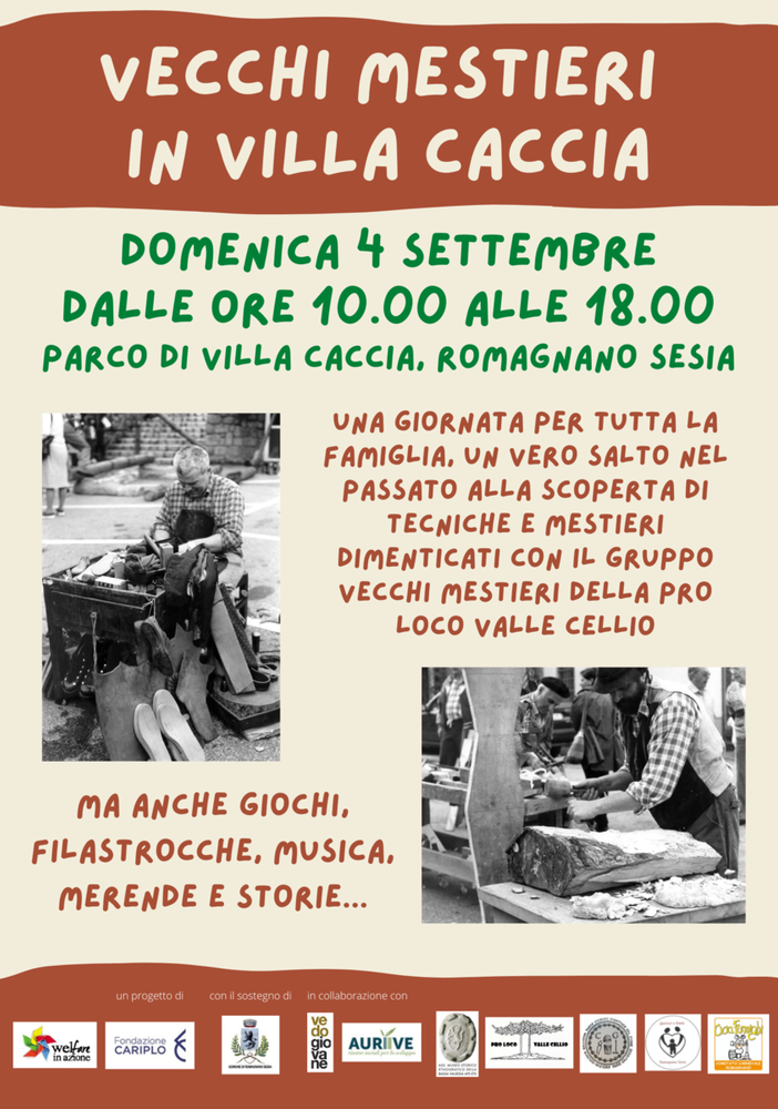Romagnano: Vecchi Mestieri in Villa Caccia