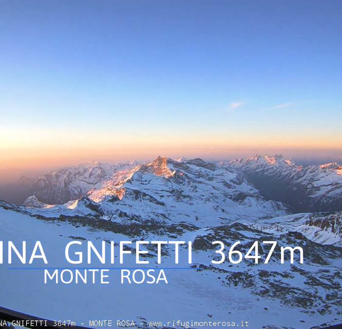 Riattivate le webcam della Capanna Gnifetti