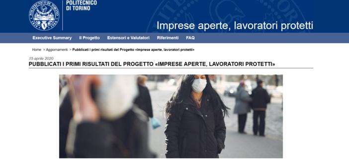 Il Piemonte guarda alla Fase 2: online i primi risultati del Poli, mentre dal 4 maggio potrebbero diventare obbligatorie le mascherine Il Piemonte guarda alla Fase 2: online i primi risultati del Poli, mentre dal 4 maggio potrebbero diventare obbligatorie le mascherine