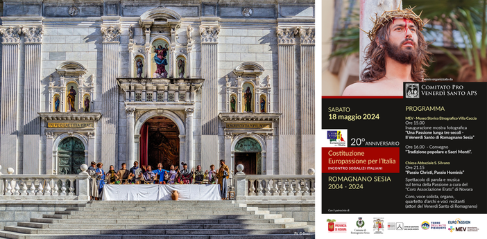 Romagnano Seisa: il Comitato pro Venerdì Santo celebra il 20° anniversario di Europassione per l’Italia. Romagnano Seisa: il Comitato pro Venerdì Santo celebra il 20° anniversario di Europassione per l’Italia.
