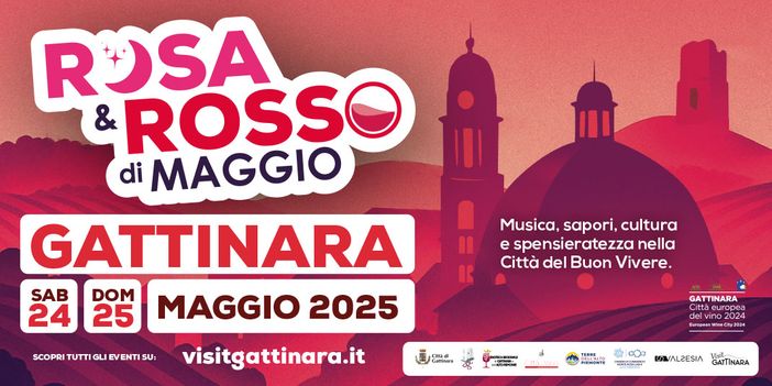 Gattinara si veste di festa: torna “Rosa e Rosso di Maggio” il 24 e 25 maggio 2025
