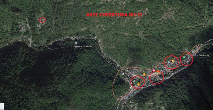 Rassa: Aree copertura wi-fi free