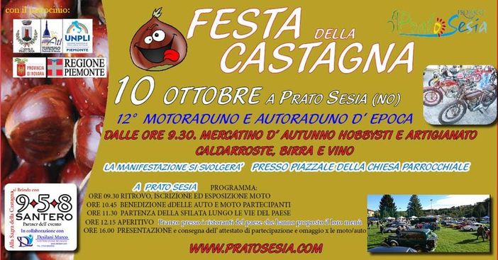 A Prato Sesia si festeggia tra caldarroste e auto d’epoca