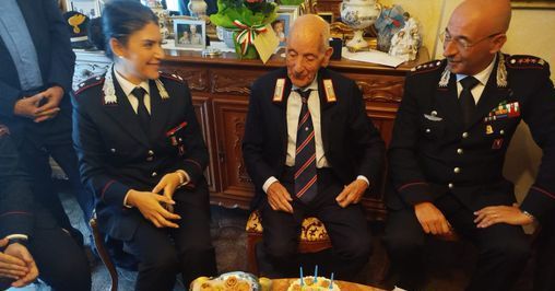 Vercelli, il maresciallo Antonio Ledda compie 104 anni: gli auguri dell’Arma dei Carabinieri