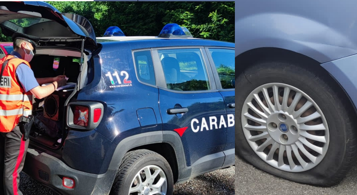 Squarciano gomme ad auto in sosta, nei guai due pensionati