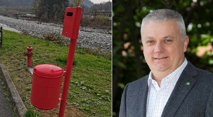 Pray guarda agli amici a quattro zampe, installati cestini per sacchetti da passeggio