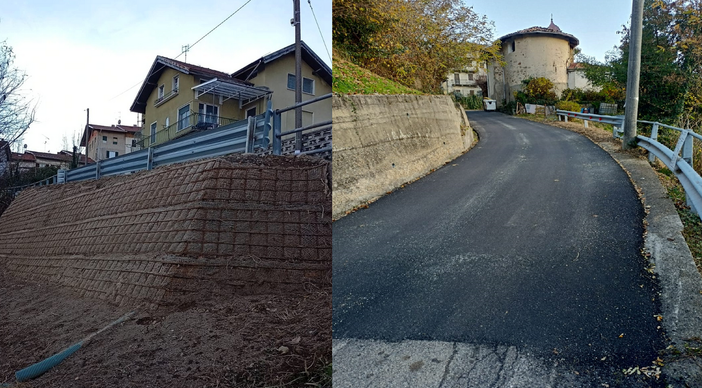 Valdilana, lavori conclusi nelle frazioni Giardino e Fiorina (foto dalla pagina Facebook di Comune di Valdilana)