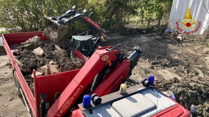 Vigili del Fuoco di Novara a Senigallia sullo scenario dell'alluvione