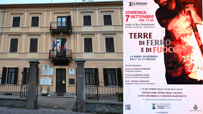 Crevacuore: "Terre di ferro e di fuoco", un viaggio nella Bassa Valsessera dal I al XV secolo