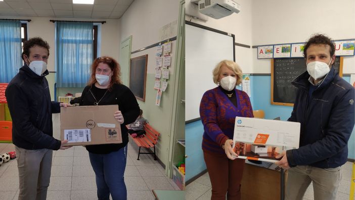 Lozzolo, un computer portatile e una stampante laser per la scuola dell’infanzia e primaria